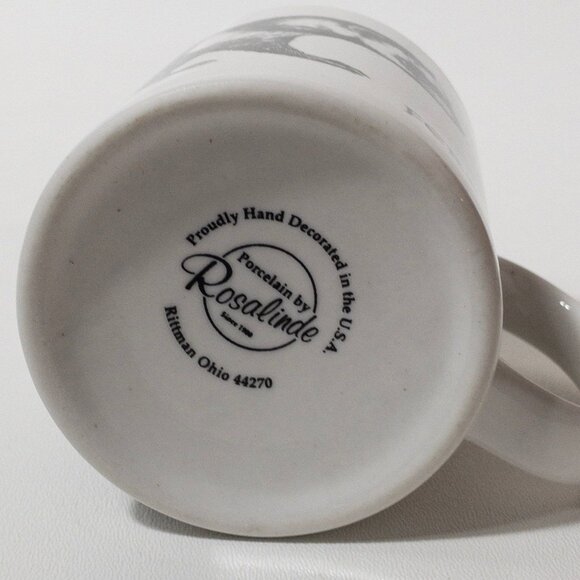 Ferret Ceramic Mug Porcelain By Rosalinde Black and White - Picture 4 of 9